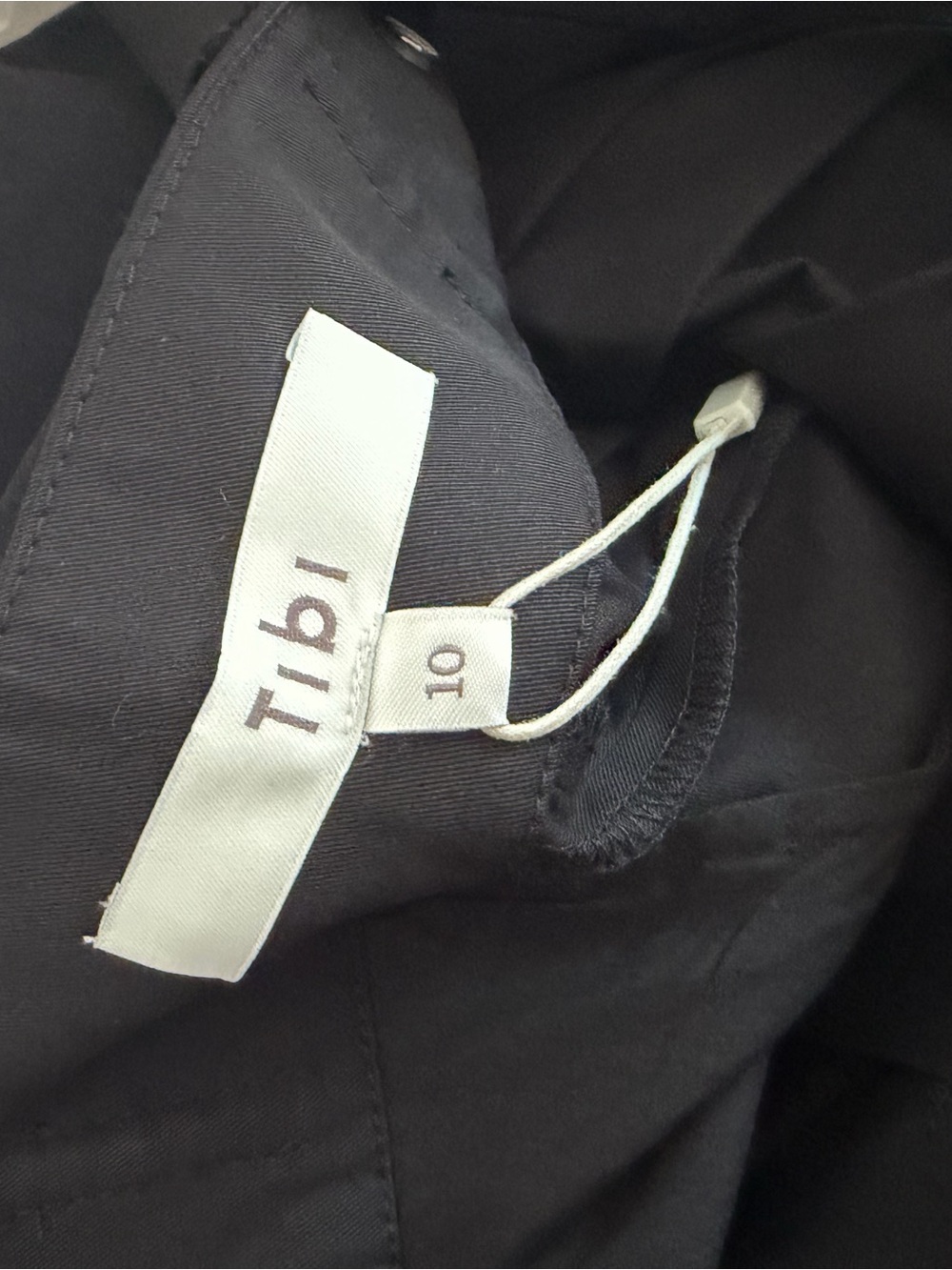 SOLD OUT Tibi Black Bio Twill Wide-Leg Overalls - Picture 8 of 8